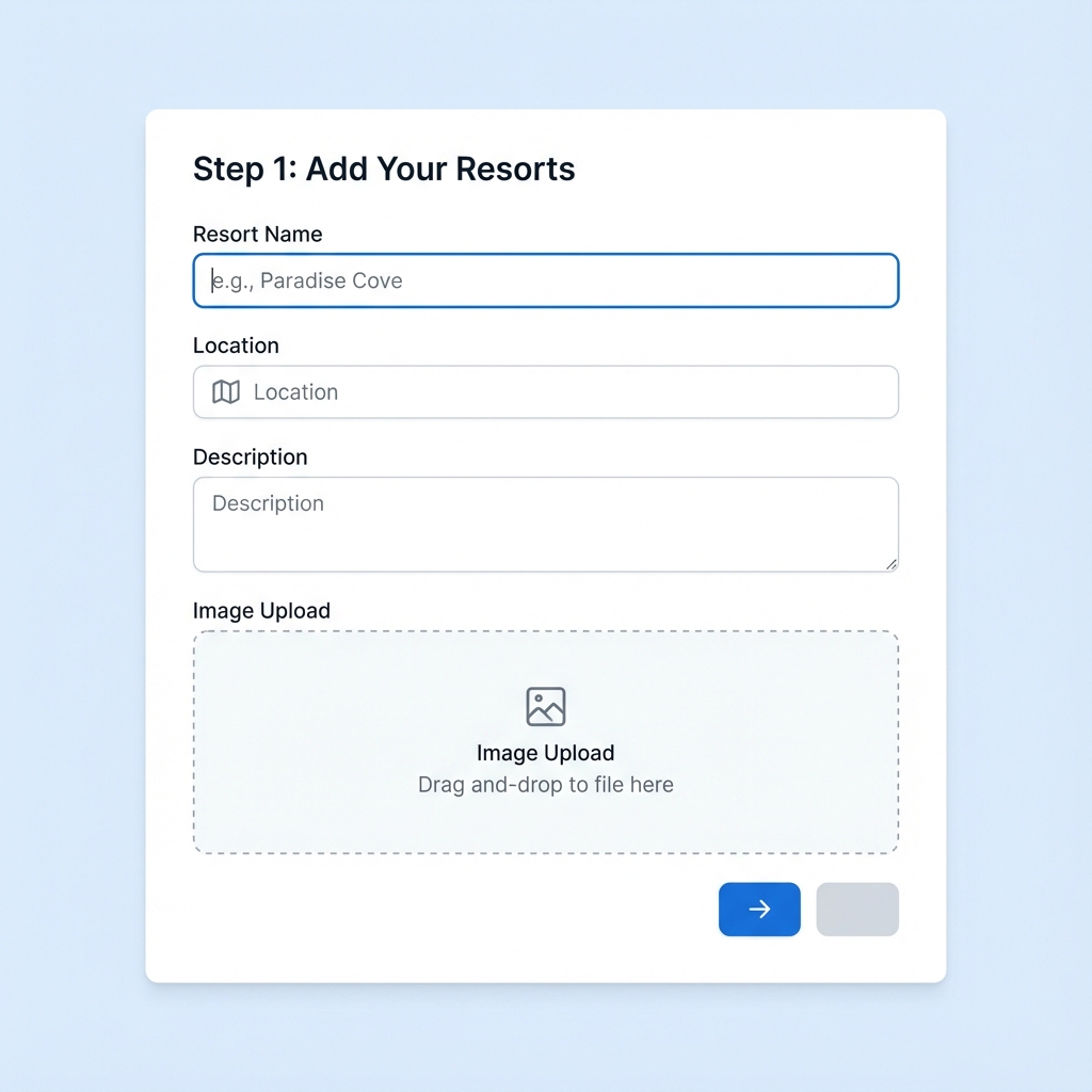 Step 1: Add Your Resorts