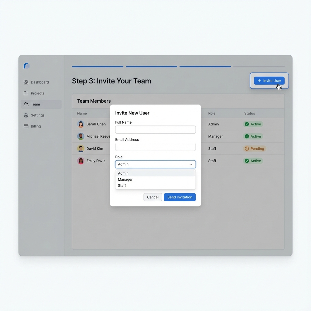 Step 3: Invite Your Team