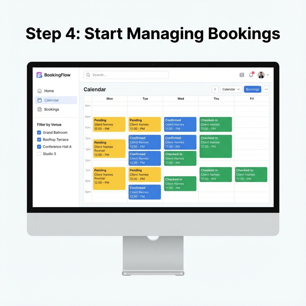 Step 4: Start Managing Bookings